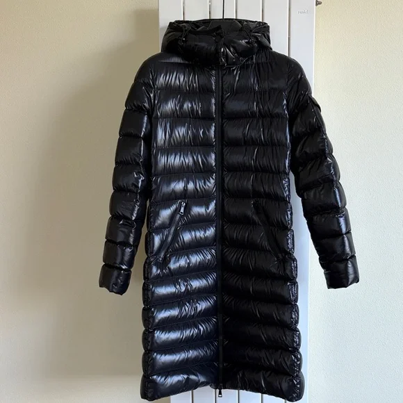 Moncler Puffer Down Long Jacket- Black - Picture 1 of 15